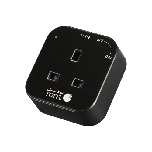 فيش 13 أمبير مجرى مسار متحرك مربع أسود - توفل TOFE...