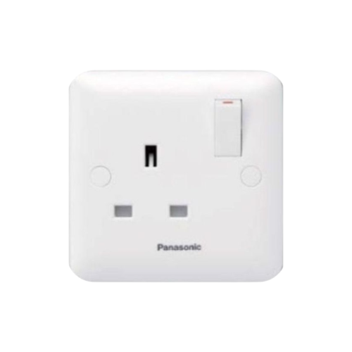 فيش مع مفتاح 13 أمبير أبيض هارموني - باناسونيك Pan...