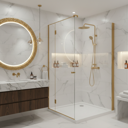 حوض قدم وطني أكرليك مع الهراب مربع 90×90×6 سم مودي...