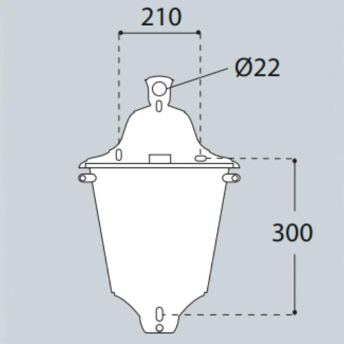 أبليك جداري لطش خارجي كبير مثلج موديل DARIA أسود إ...