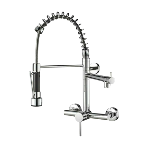 خلاط مجلى متحرك سستة جداري خطين (مخرجين للمياه) مو...