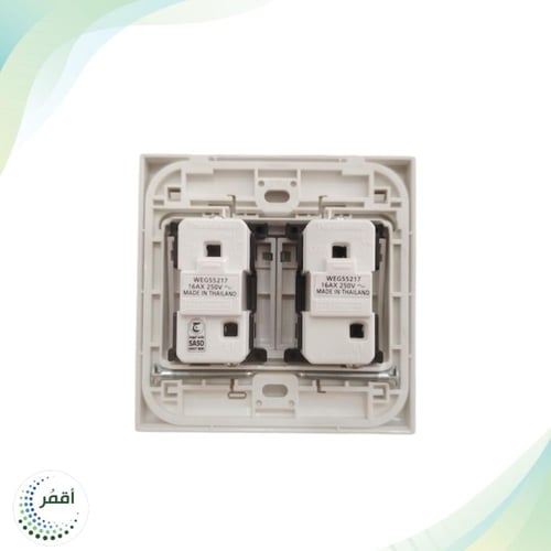 مفتاح مزدوج عريض أبيض تايلاندي - باناسونيك Panason...