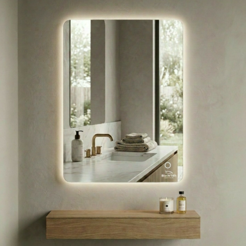مرايا ليد إنارة أبيض 50×70 - بلاك إفن Black Even