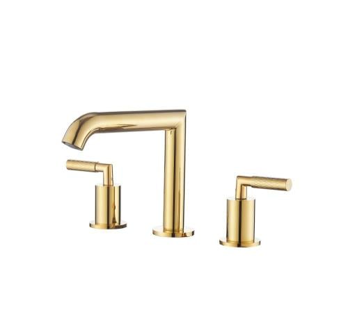 خلاط مغسلة 3 خرم ذهبي ليما LIMA LM 0164