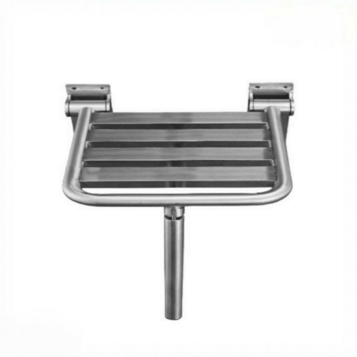 كرسي شور حمام لكبار السن جداري مع دعامة كروم مطفي...