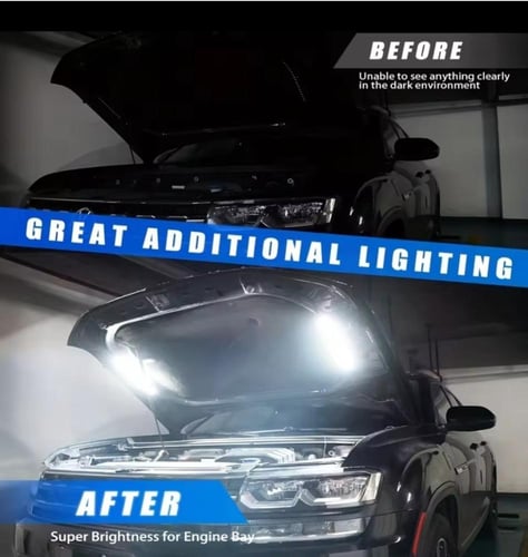 ليد إنارة لكبوت السيارة يعمل تلقائيا عند فتح الكبو...