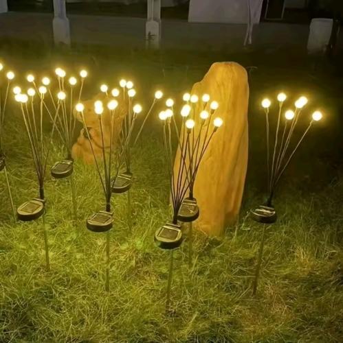 ١٠ ليدات مصباح الحديقة يعمل بالطاقة الشمسية