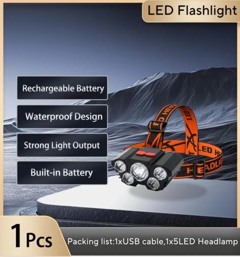 كشاف رأس للرحلات ٥ عدسات