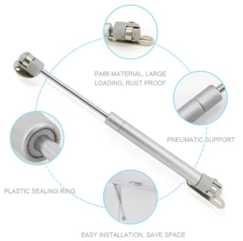 ٢ قطعة مفصلات هيدروليكية لينة 100N صغيرة طولها الف...