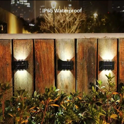 ليد جداري مكون من ٦ ليد باتجاهين على الطاقة الشمسي...