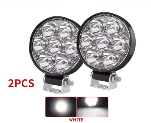 قطعتين من ليد صغير نور متوسط نوعين دائري ومربع