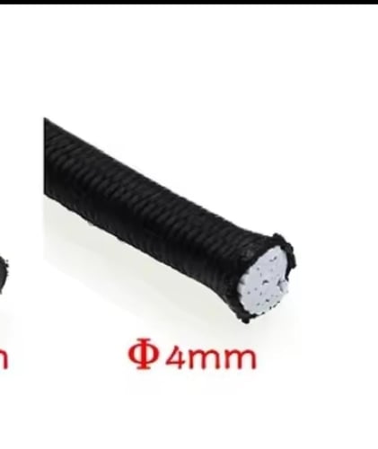 حبل مطاطي مرن وقوي بطول ١٠ متر