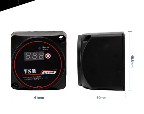 حساس VSR عازل ذكي لبطاريتين وتوزيع الجهد بينهما