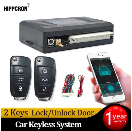 نظام دخول بدون مفتاح + إنذار + قفل مركزي + تحكم عن...