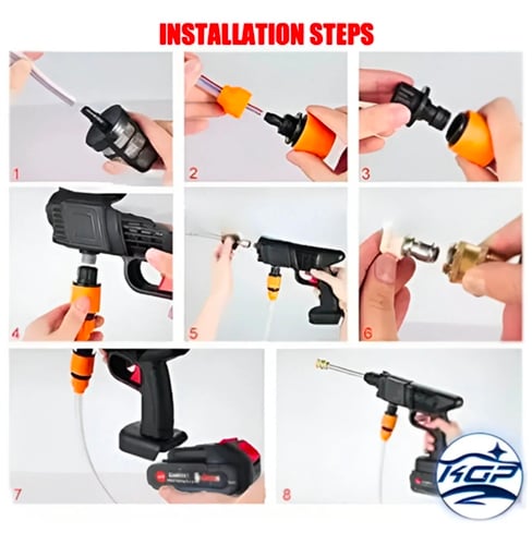 مضخة غسيل للسيارات ببطارية