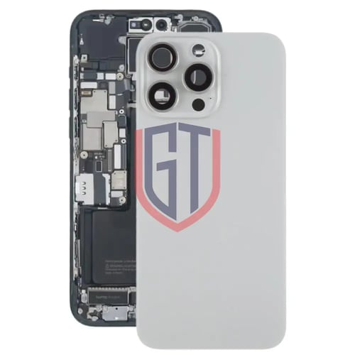 غطاء خلفي للبطارية لجهاز iPhone 15 Pro Max مع غطاء...