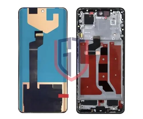 شاشة كاملة مع إطار باللون الأسود لهاتف هونر 50