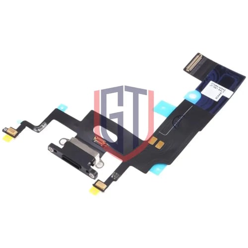 منفذ شحن مرن لجهاز iPhone XR (أسود)