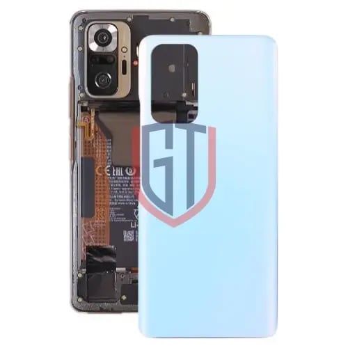 غطاء خلفي زجاجي للبطارية لهاتف شاومي ريدمي نوت 10...