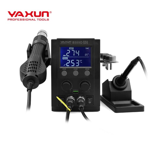 YAXUN YX-8589D 3-IN-1 HOT AIR REWORK SOLDERING STA...