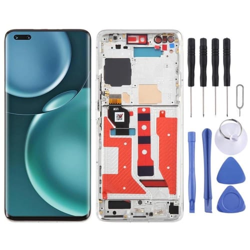 شاشة LCD أصلية لهاتف Honor Magic4 Pro مع إطار، تدع...