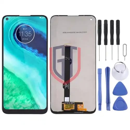 شاشة بديل لجوال Motorola Moto G8 (أسود)
