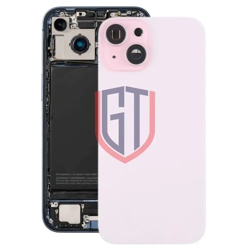 غطاء خلفي للبطارية لجهاز iPhone 15 Plus مع غطاء عد...