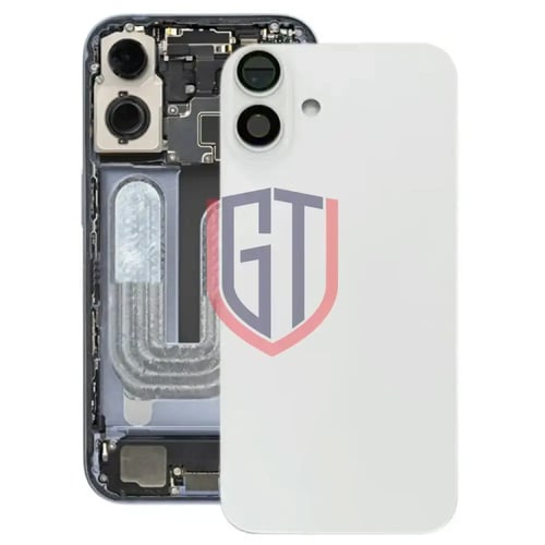 غطاء خلفي للبطارية مع غطاء عدسة الكاميرا لجهاز iPh...