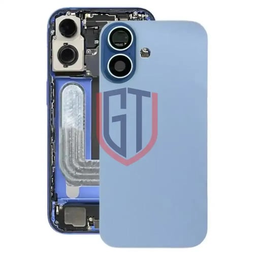 غطاء خلفي زجاجي للبطارية مع غطاء عدسة الكاميرا لها...