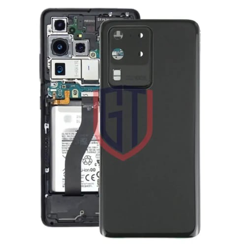 غطاء خلفي للبطارية مع غطاء عدسة اكاميرا لهاتف Sams...