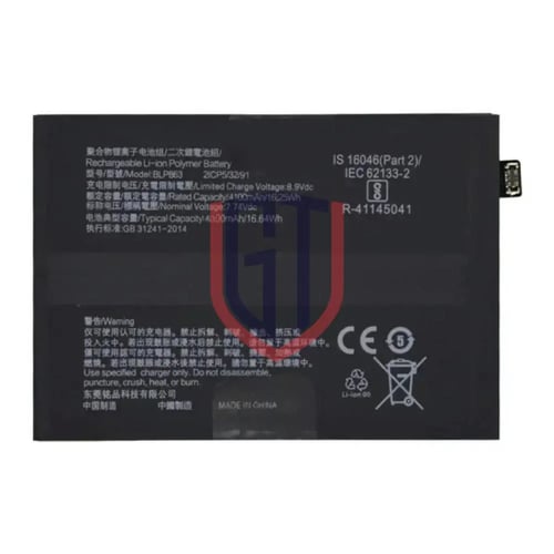 بطارية بديلة OPPO K9 / Reno6 5G (BLP863) - 4300 mA...