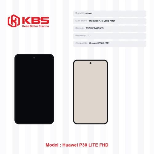 شاشة Huawei P30 LITE FHD KBS