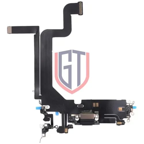 كابل مرن لمنفذ شحن iPhone 14 Pro Max (أسود)