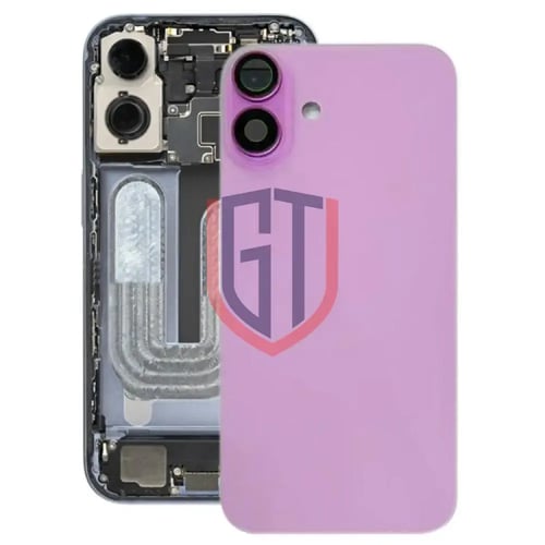 غطاء خلفي للبطارية مع غطاء عدسة الكاميرا لجهاز iPh...