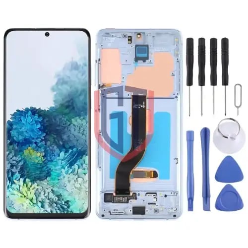 شاشة LCD Super AMOLED أصلية لهاتف Samsung Galaxy S...