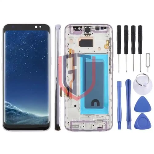 شاشة LCD TFT كاملة مع إطار لهاتف سامسونج جالاكسي S...