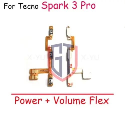 زر كابل التشغيل لهاتف تكنو سبارك 3 برو