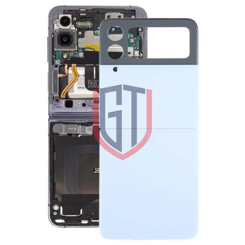 غطاء خلفي للبطارية مع غطاء عدسة اكاميرا لهاتف Sams...