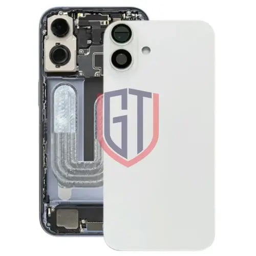 غطاء خلفي للبطارية مع غطاء عدسة الكاميرا لجهاز iPh...