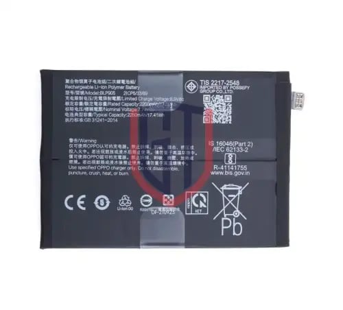 بطارية بديلة BLP905 لهاتف OPPO Reno7 Pro 5G - 4500...