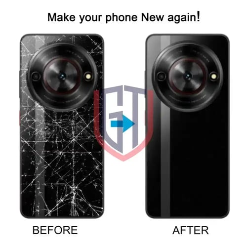 غطاء خلفي زجاجي للبطارية لهاتف ZTE nubia Focus مع...