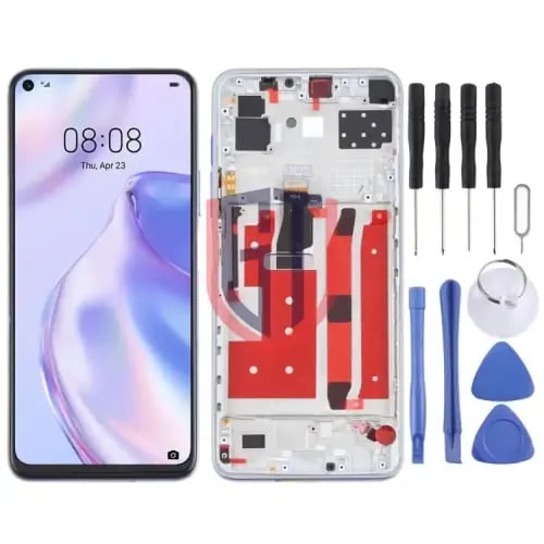 شاشة LCD الأصلية لهاتف Huawei P40 Lite 5G مع إطار