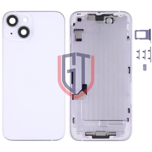 لبطارية iPhone 14 غطاء خلفي مع إطار متوسط / مفاتيح...