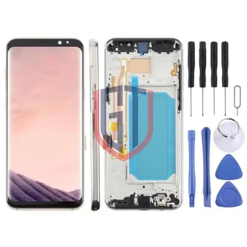 شاشة LCD TFT كاملة مع إطار لهاتف سامسونج جالاكسي S...