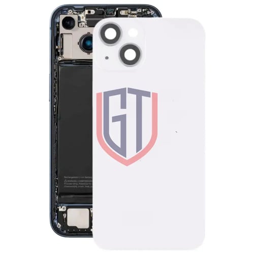 غطاء خلفي زجاجي للبطارية لجهاز iPhone 14 مع حامل ف...