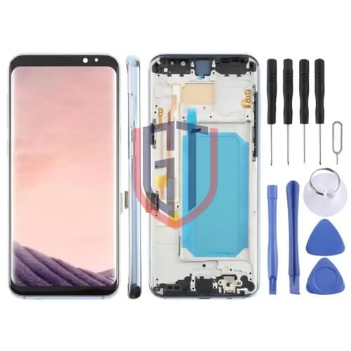 شاشة LCD TFT كاملة مع إطار لهاتف سامسونج جالاكسي S...