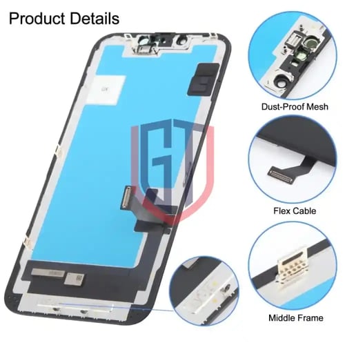 شاشة OLED صلبة لجهاز iPhone 14 GX