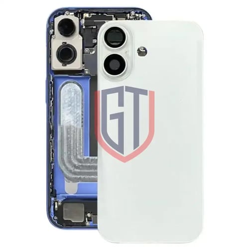 غطاء خلفي زجاجي للبطارية مع غطاء عدسة الكاميرا لها...