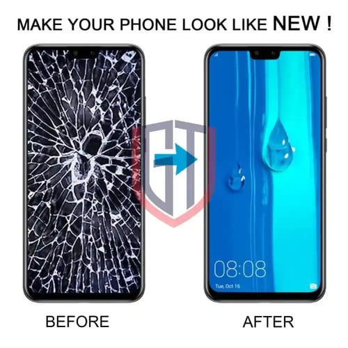 شاشة LCD مسننة لهاتف Huawei Y9 2019