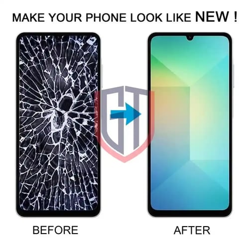 شاشة LCD كاملة مع إطار لهاتف Samsung Galaxy A06 SM...